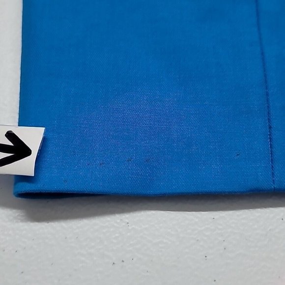 J Crew Women's Straight Pencil Skirt Bright Blue Lined Cotton Size 0 *Read* - Picture 11 of 15